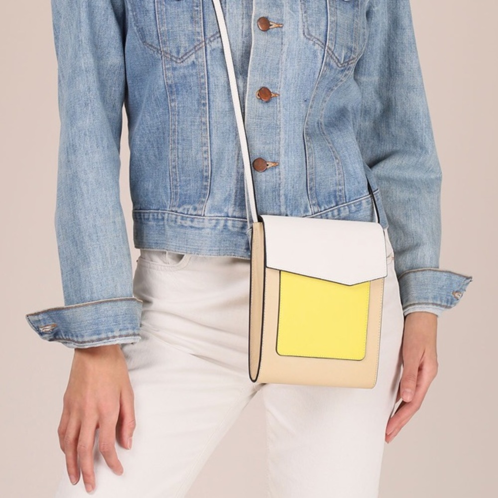 Botkier Cobble Hill Crossbody Tall Fawn Colorblock